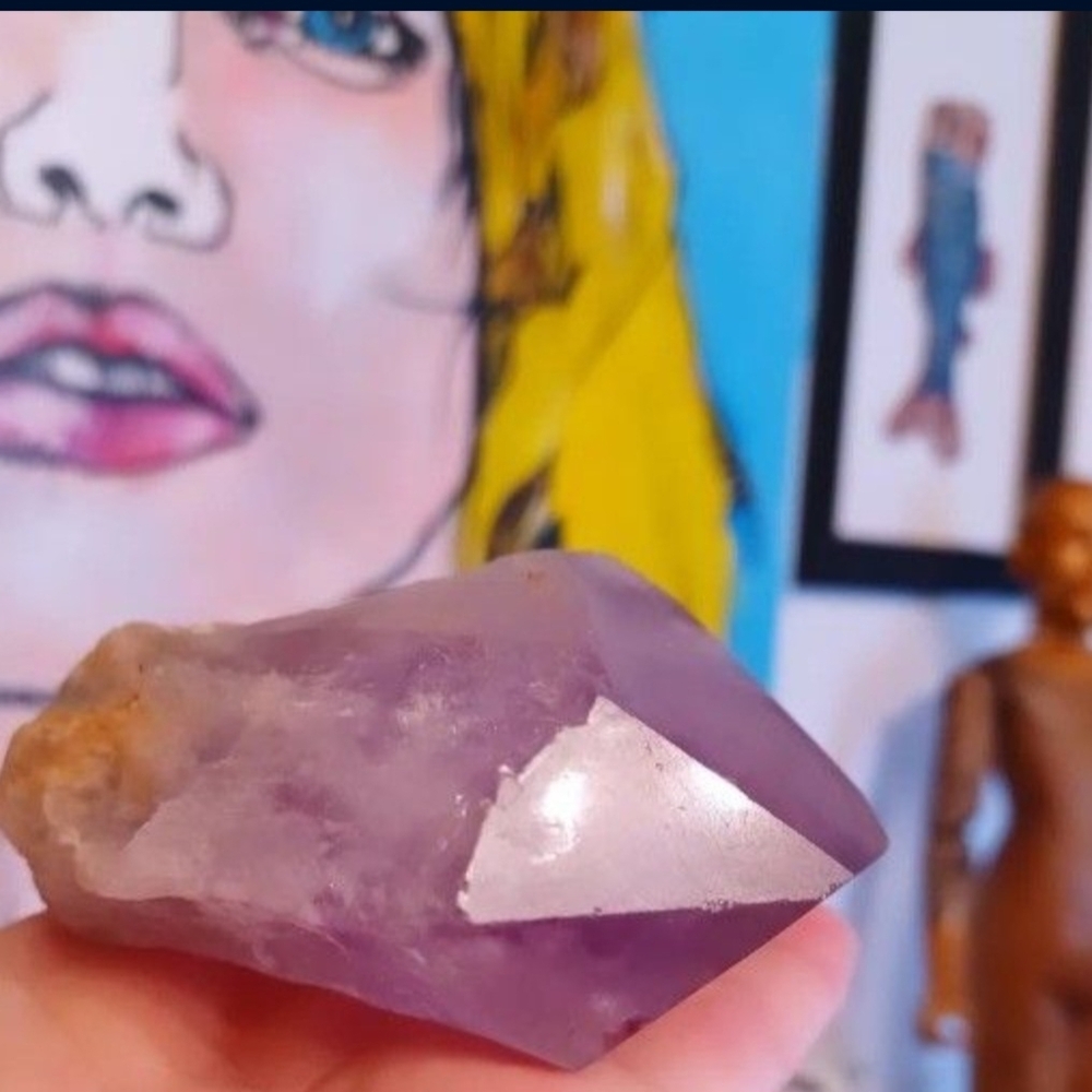 XL Amethyst Crystal Point Natural Stone Collector's Piece